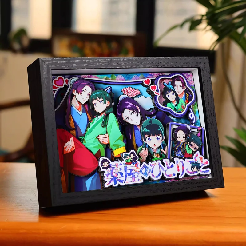 The Apothecary Diaries 3D Decorative Painting Anime Surroundings Chara Figure Stand Painting Handmade Gift