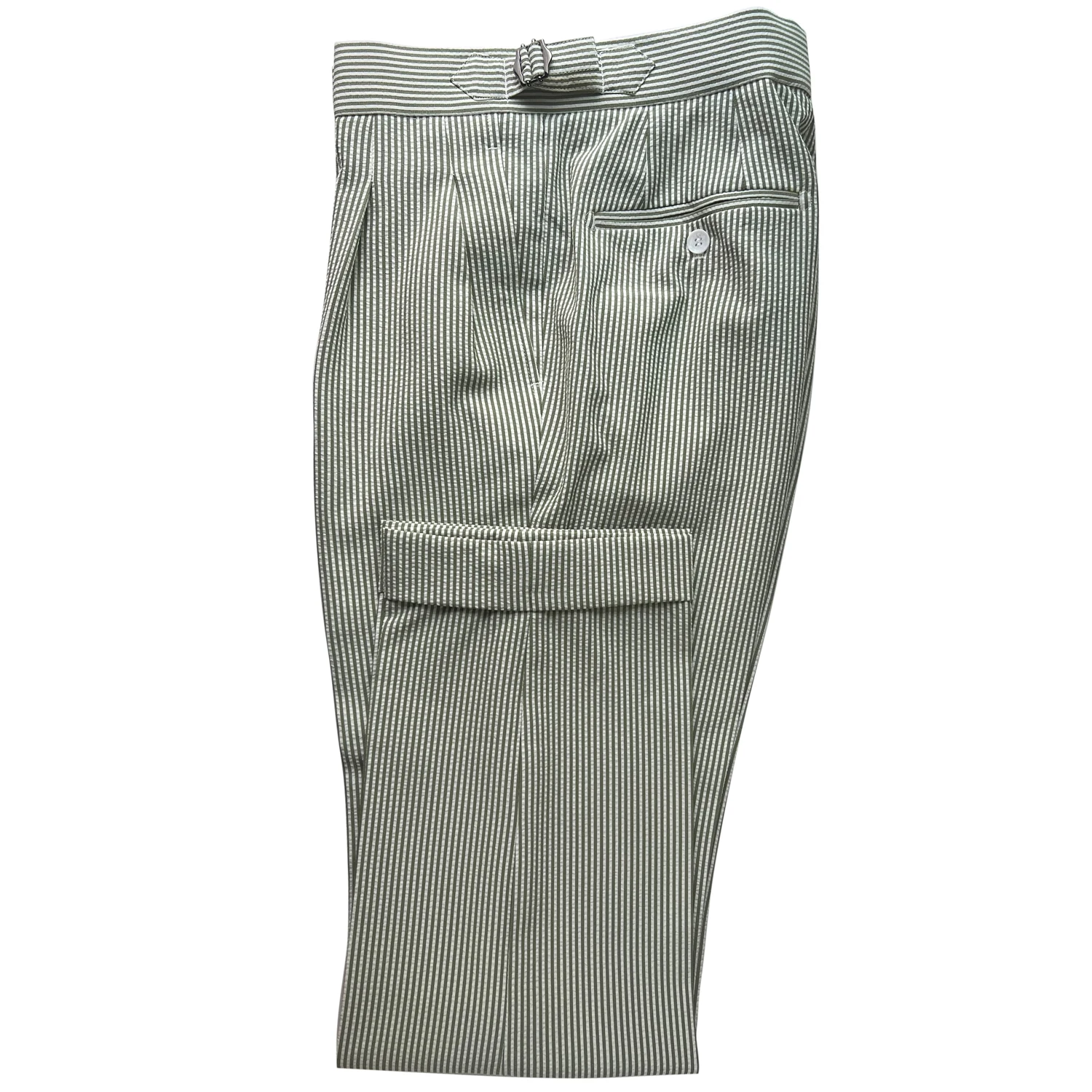 Stretchy Men Dark Green Seersucker Pants Light Weight Comfort Tailor Made Pants Dress Pants For Men Casual Trousers For Summer