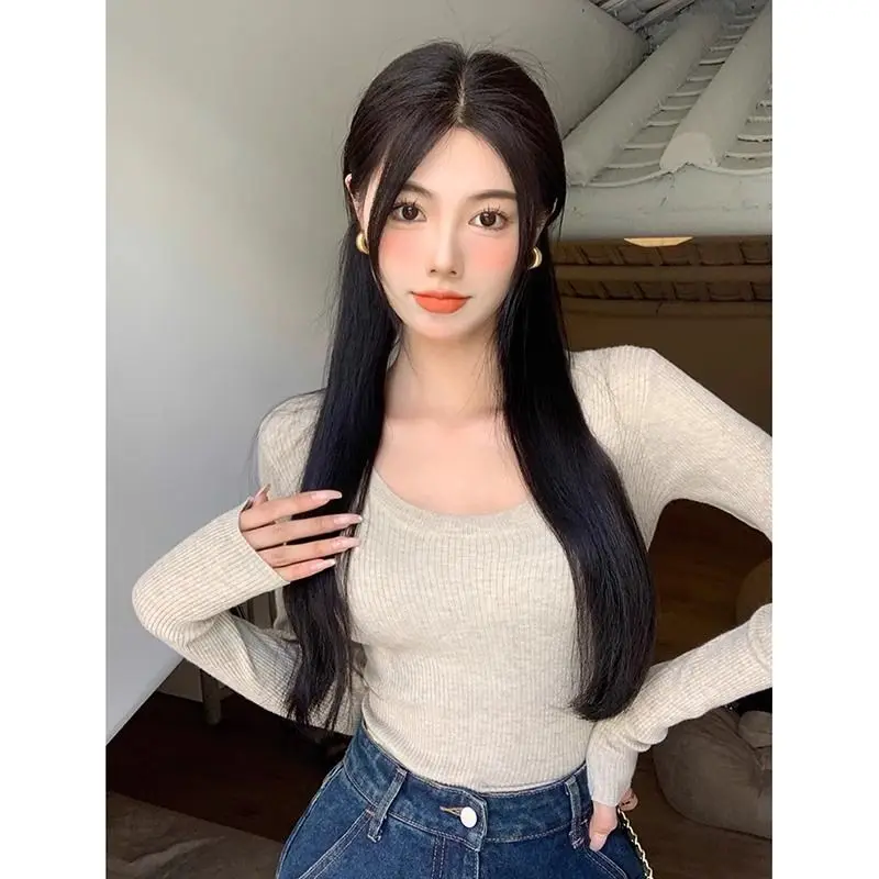 Sweaters Jumpers Pullovers Women Pullover Zipper Pocket Wool Coats Frayed Edge Concert Daily Festival Alternative Rock Band Punk