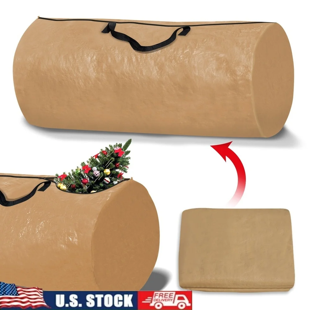 Large Artificial Christmas Tree Storage Bag with Heavy Duty Zipper Carry Handles 6ft to 8ft Christmas Tree Protection Against
