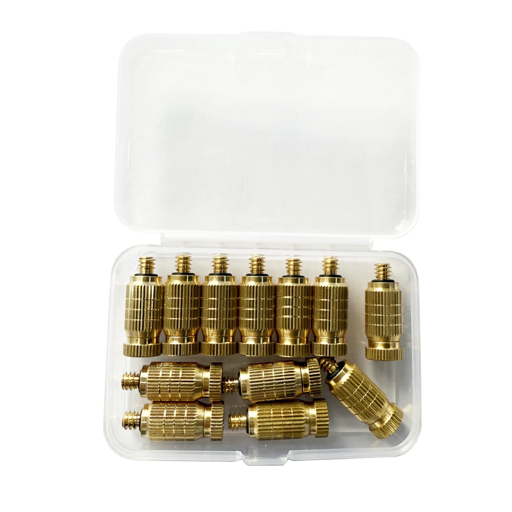 Brass 3/16" Male Thread High Pressure Atomization Nozzles Garden Irrigation Landscaping Cooling Sprayers Misting Sprinklers