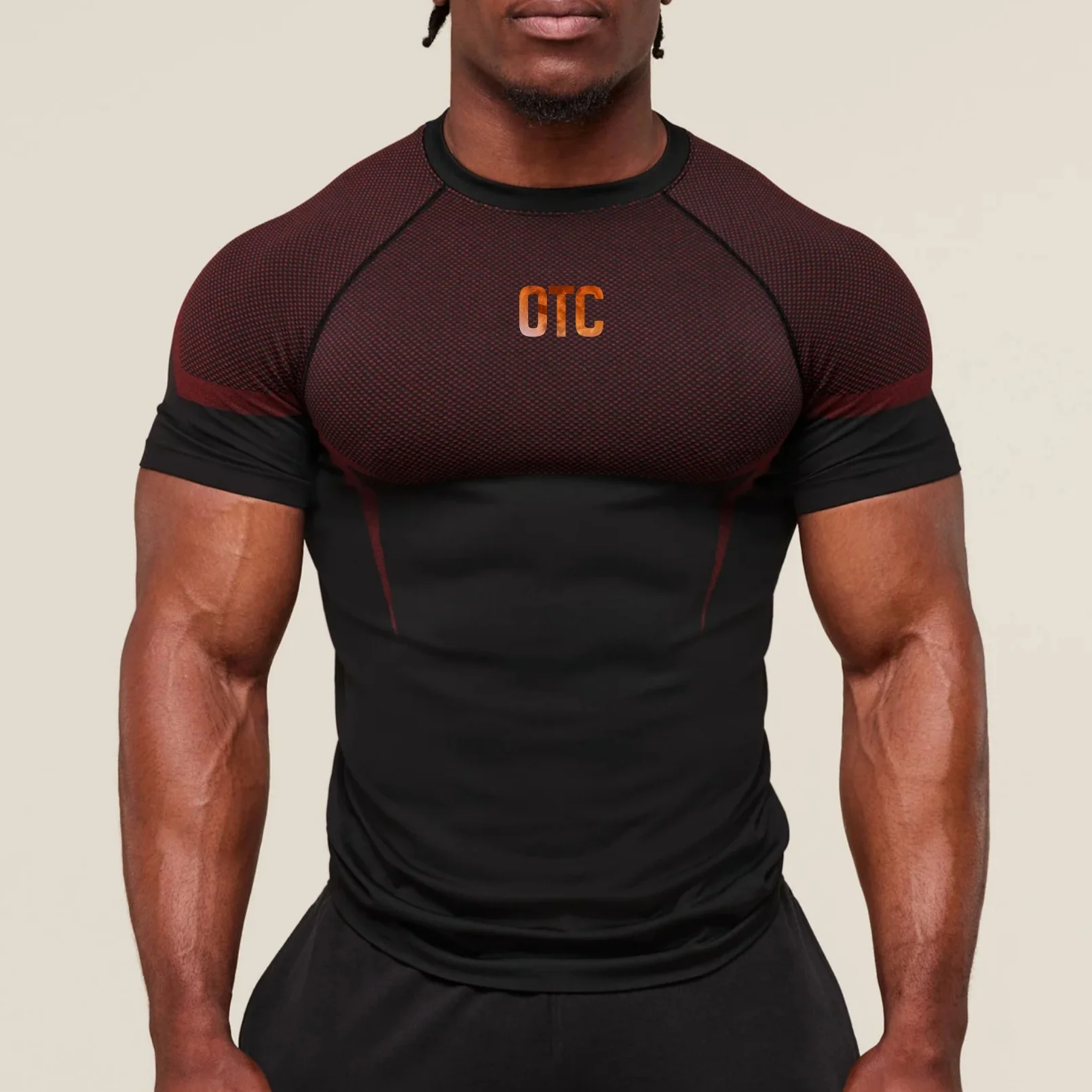 High Quality Slim Fit Stretch Sports T-shirts Compression Rashguard Quick Drying Gym Fitness Running Workout Tee Tops Man Summer