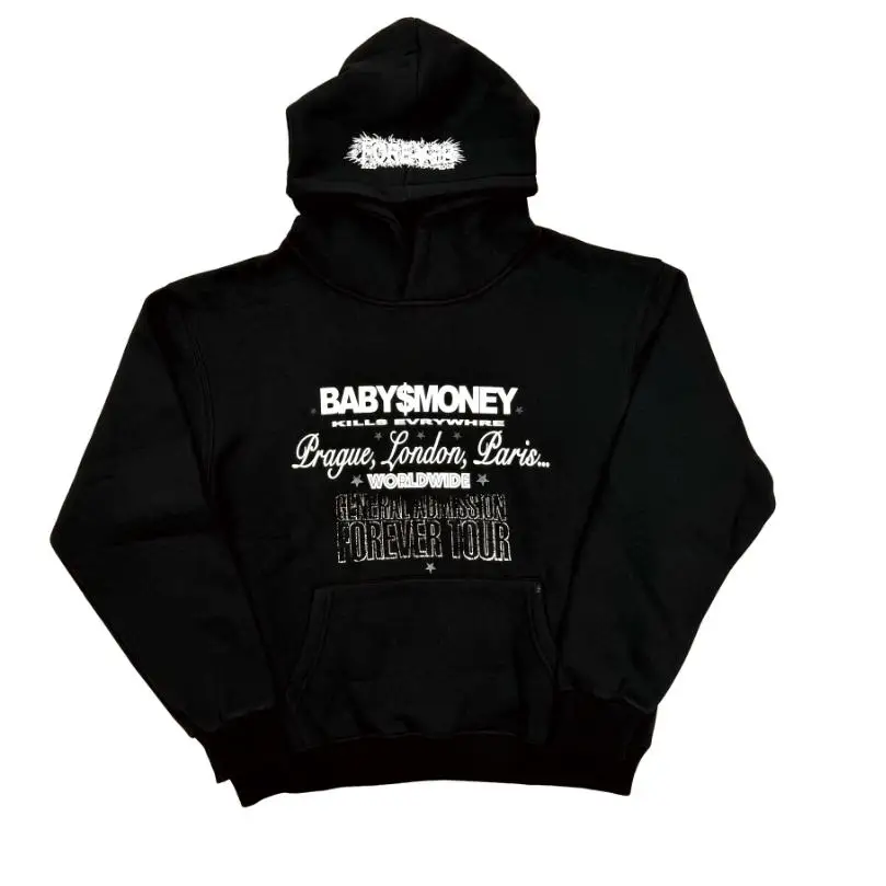 New Luxury Baby Forever Destroy Lonely tour merch Pullover Hoodies Hoody hooded Sweatshirts velvet Cotton Thick Fleece US #E116