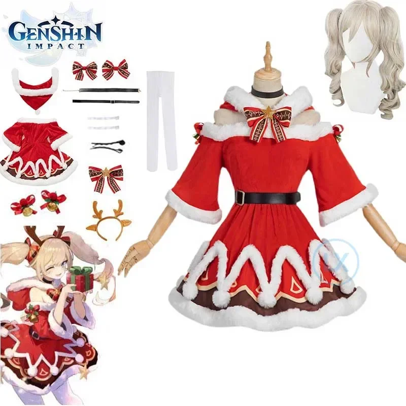 Anime Genshin Impact Barbara Cosplay Costume For Carnival Halloween Christmas EVE Girl Kids Game Festival Outfits Gifts