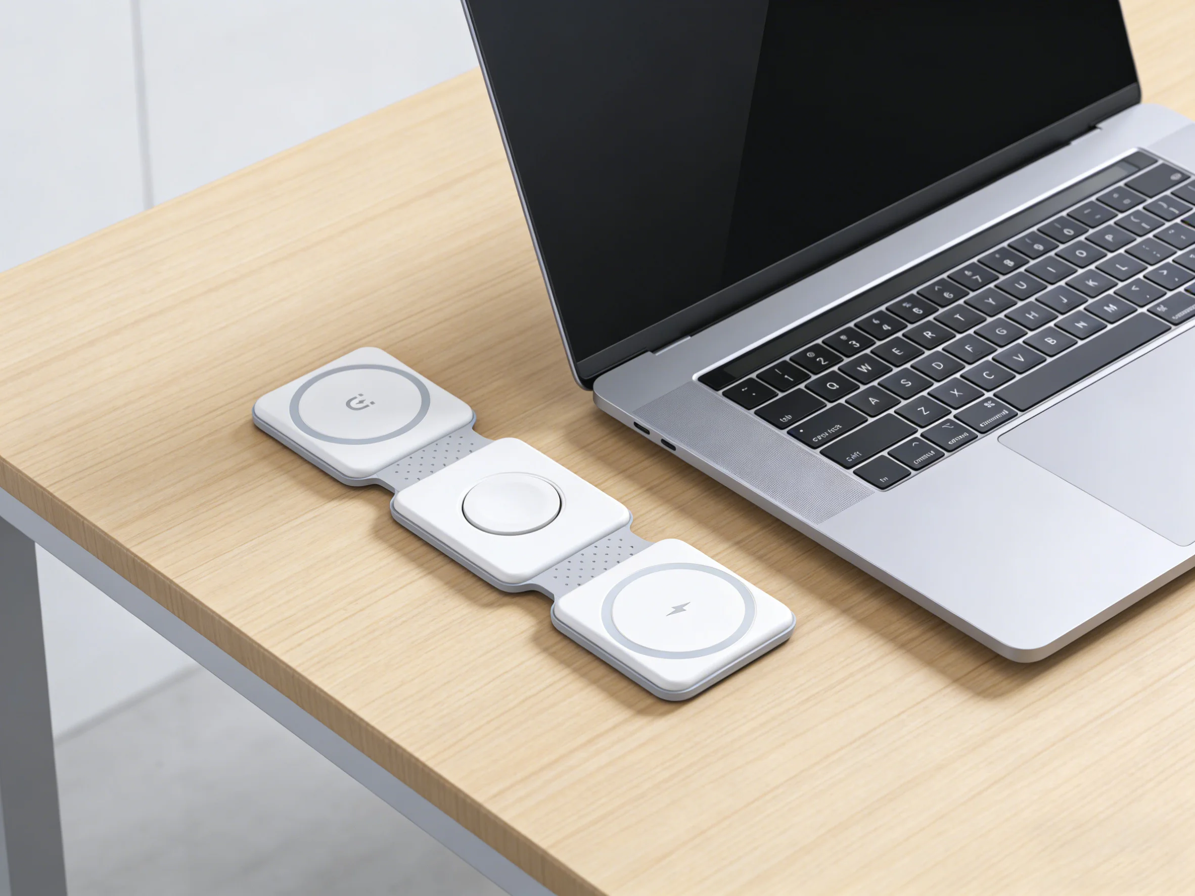 15W 3 in 1 Magnetic Portable Wireless Charger Pad for iPhone 17 16 15 14 Pro Max Apple Watch AirPods Fast Charging Dock Station