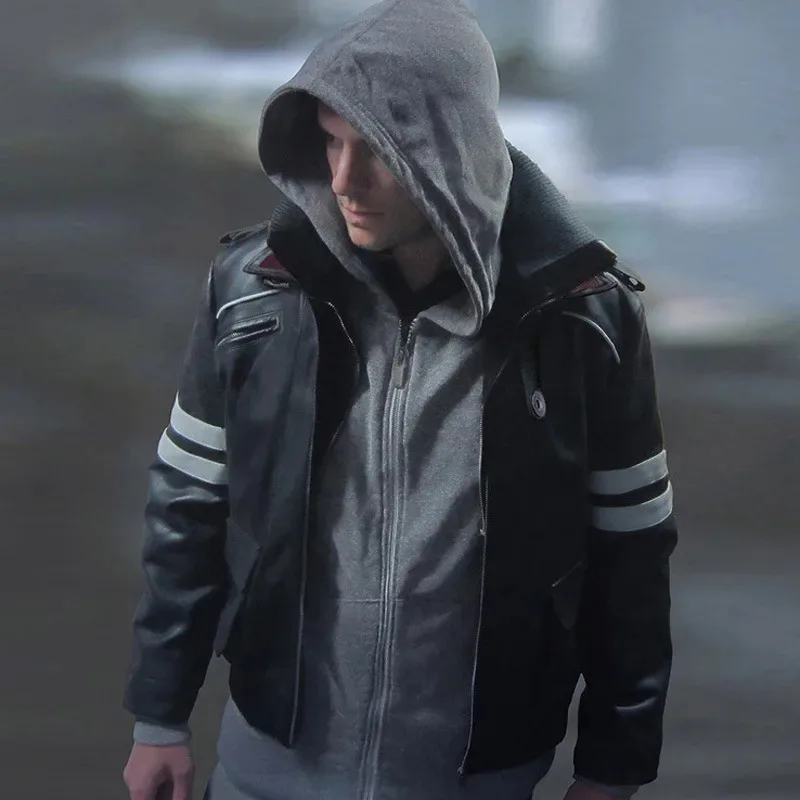 New Proto-type Alex Mercer Cosplay Costume Embroidered Jacket PU Leather Halloween Costumes for Women/Men S-3XL coat Costum