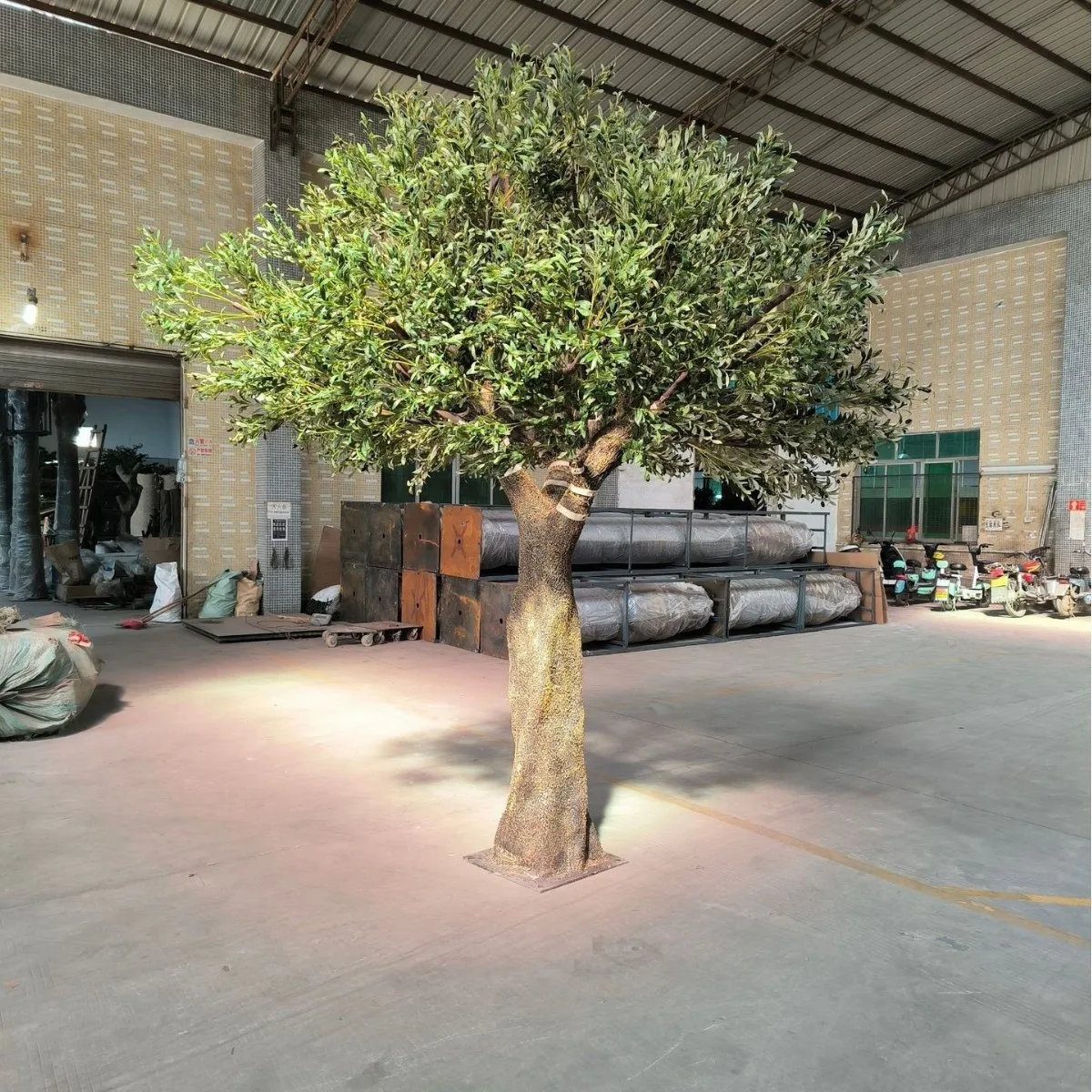 Indoor and outdoor simulated large olive tree ornaments hotel shopping mall garden scenic area greening wedding decoration