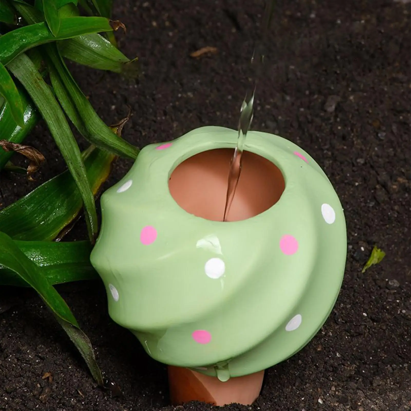 Terracotta Watering Spikes Water Spikes For Outdoor Plants 4 Pieces Automatic Irrigation System Clay Tool Kit Gardening