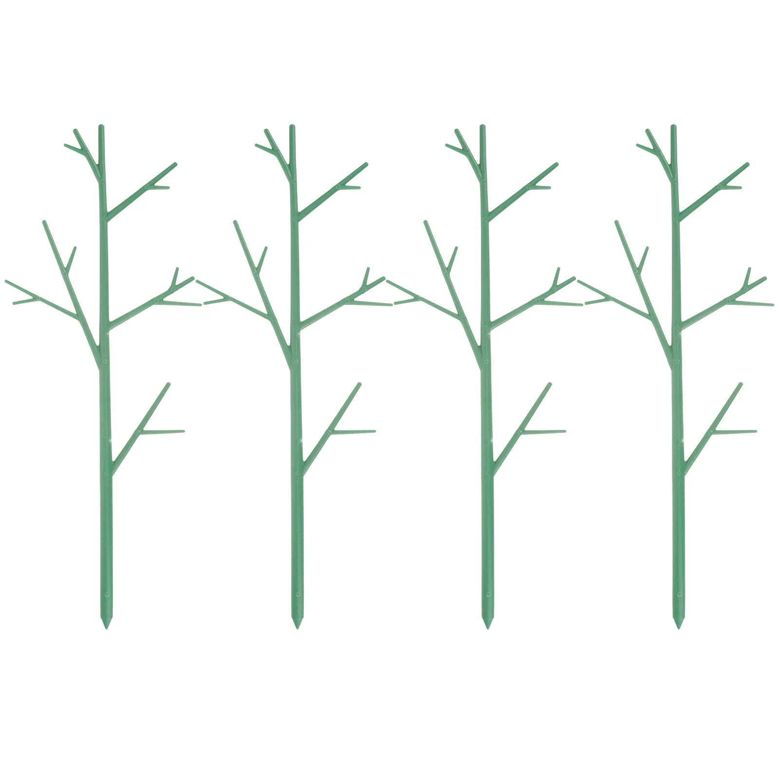 4Pcs Heavy Duty Metal Flower Support Stakes for Climbing Plants Roses Vines Peas Trellis Plant Cage Stake Rack