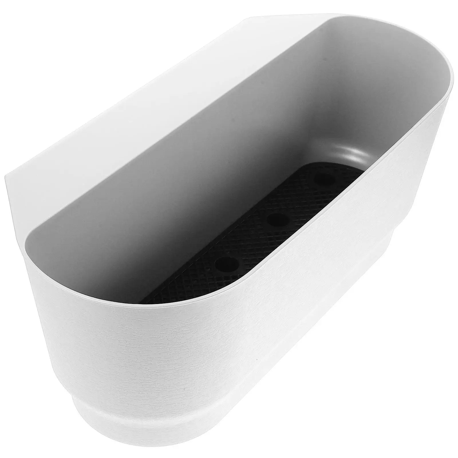 Modern Hanging Planter for Rail Fence Balcony Garden Succulent Plant Pot Outdoor Indoor Railing Flower Holder Decorative Planter