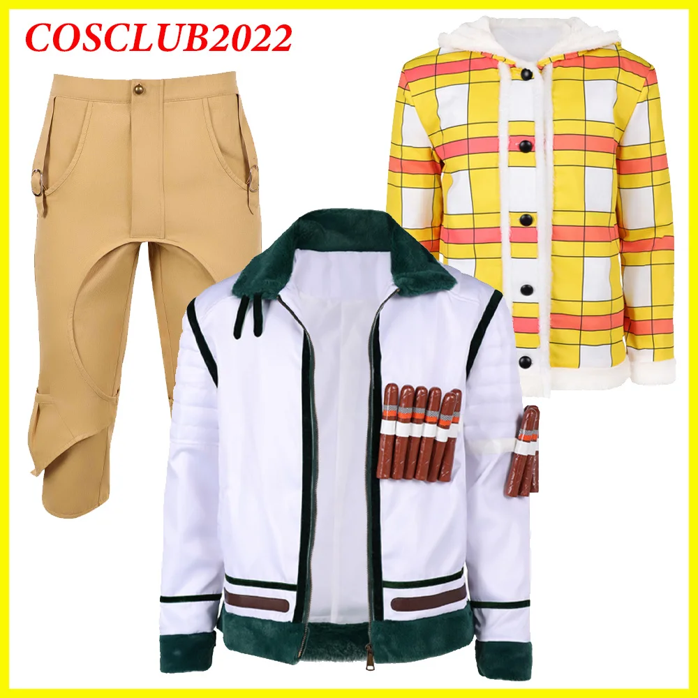 Smoker Luffy Cosplay Costume Coat Pants Smoke Disfraz 2026 TV Pirate Fantasia Zip Up Jacket Men Outwear Halloween Carnival Suit