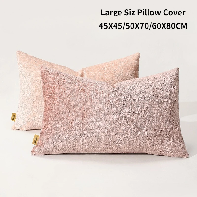35X55/45X45/50X70CM Large Throw Pillow Cover Light Luxury Plush Stamping Waist Cushion Cover Decor Home Decorative Pillowcase