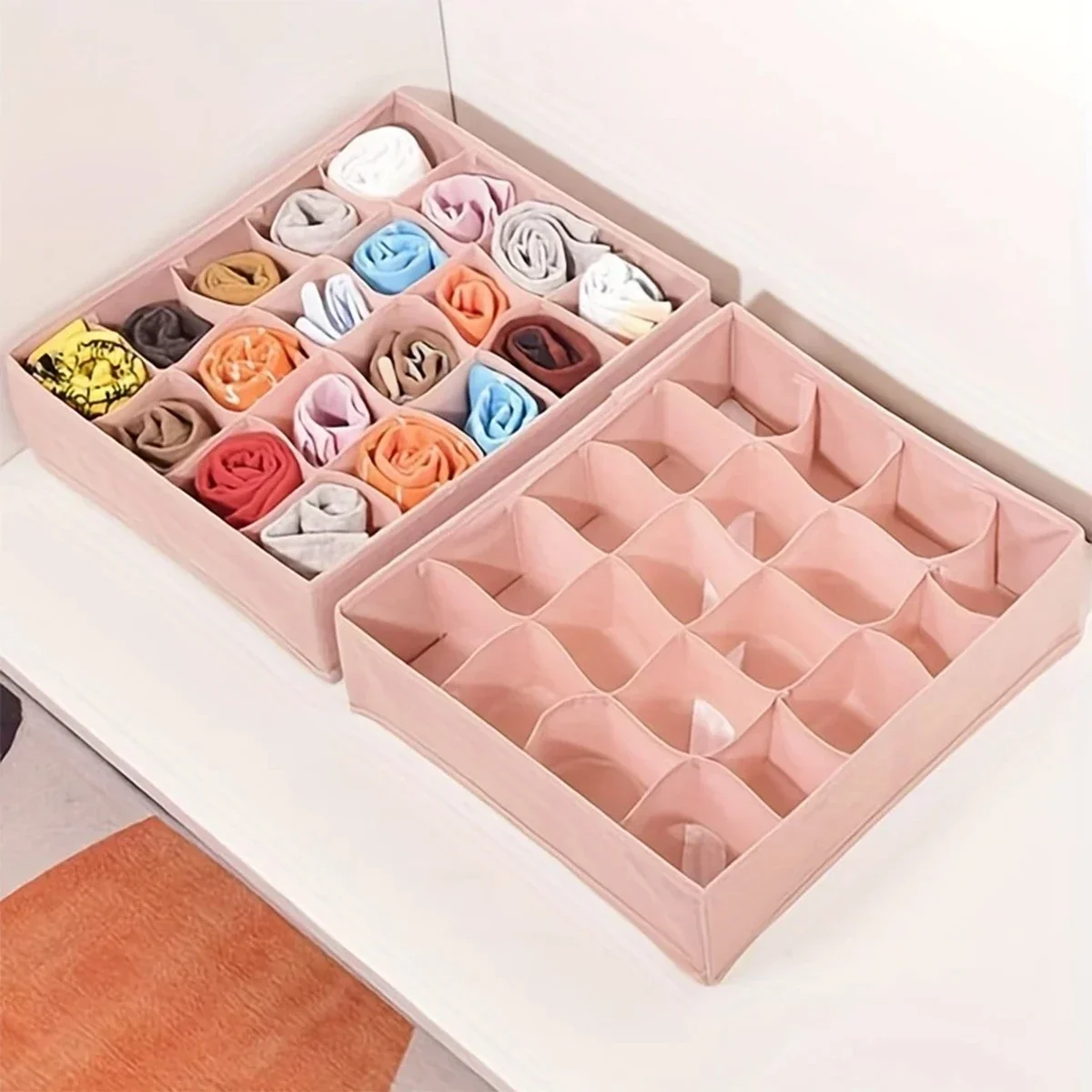 1pc-Underwear Bra Socks Storage Box Cabinet Drawer Organizer Socks Scarf Underwear Organizer Box Wardrobe Clothing Storage Organ