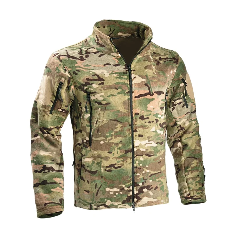 Full Zipper Jackets Thermal Soft Fleece Tactical Jacket Safari Coat Hiking Outdoor Jackets New Softshell Jacket Men
