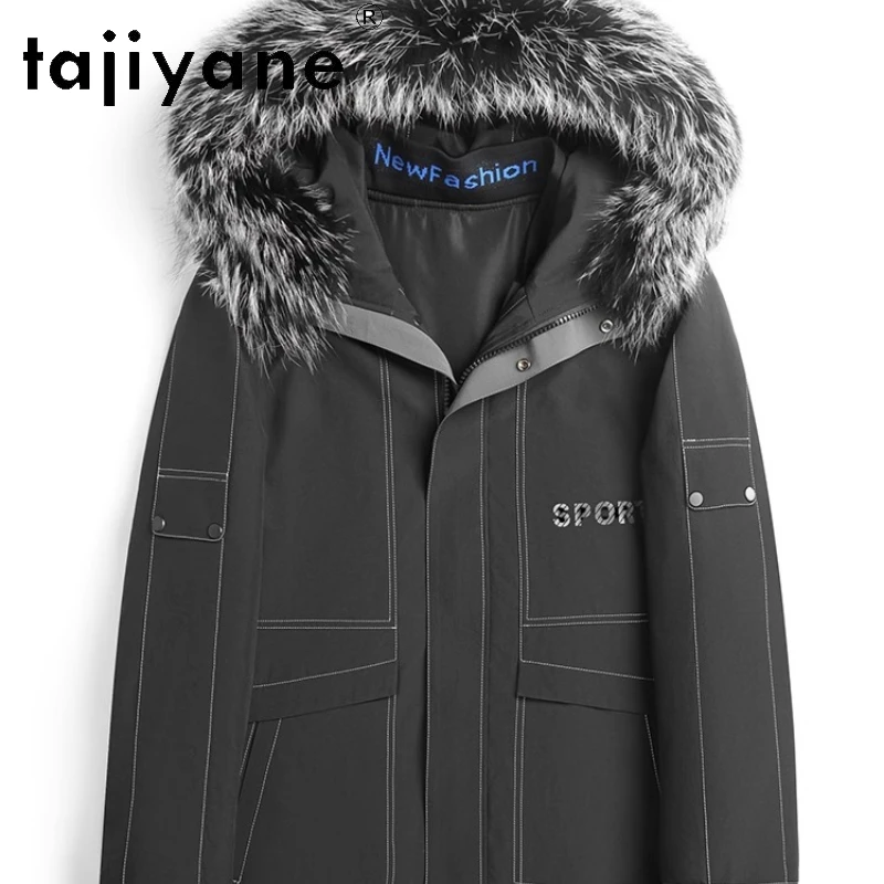 Tajiyane New Men's Fur One-piece Detachable Rabbit Fur Inner Lining Youth Trend Thick 남성의류 Coat Motorcycle Uniform Winter Jacket
