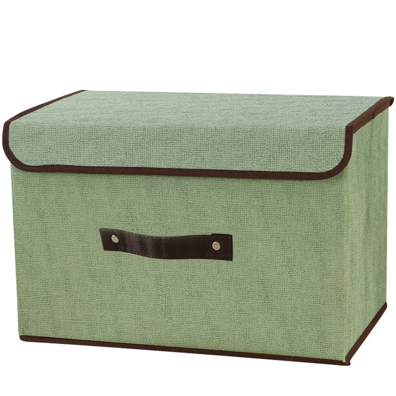 New Design High Quality Fabric Clothing Non Woven Folding Storage Box Organizers For Home Use Living Room