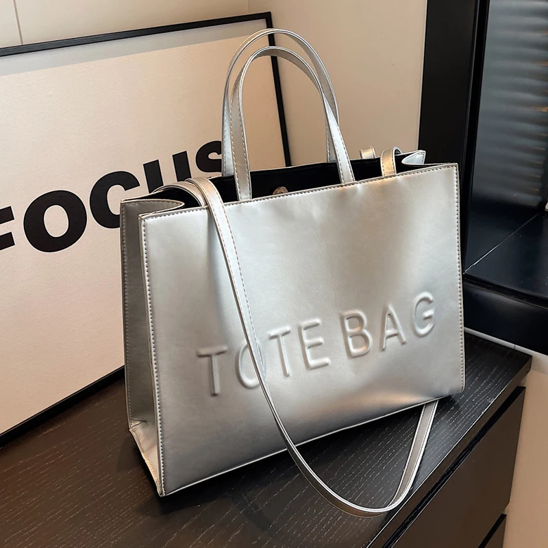 Designer Tote Bag For Women Large Capacity Handbag Portable Brand Briefcase Top Quality Pu Leather Female Shoulder Crossbody Bag