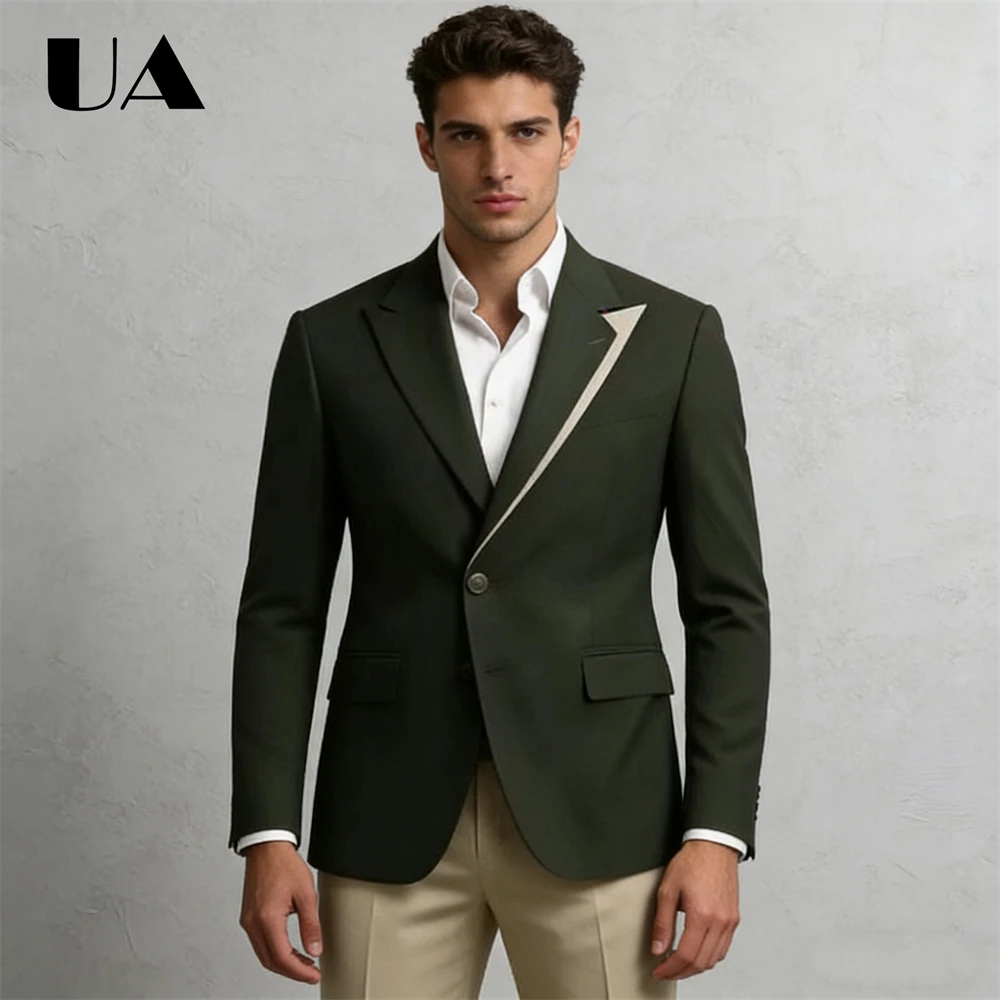 Casual Smart Suit Jacket for Men from XXS to 7XL, Big Man Suit Blazer One Button Tailored Fit Dinner Jacket Modern Designer