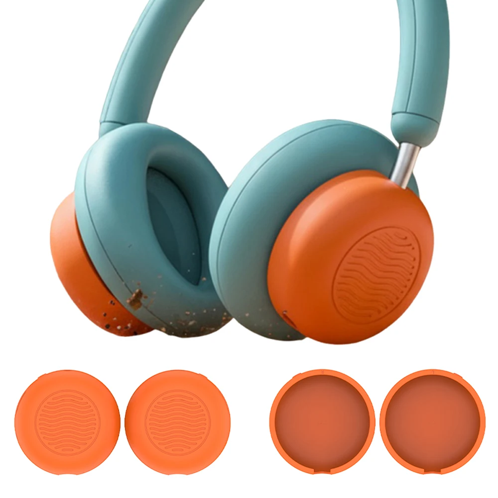 Soft Silicone Headphones Ear Pads for CMF by Nothing Headphone Pro Washable Ear Cups Cover Replacement Ear Cushions Pad Covers