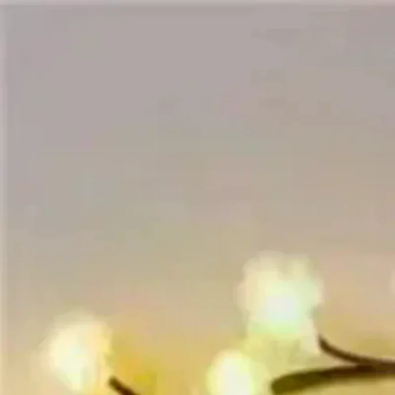 LEDs Peach Blossom Branch Decoration Night Lights,8 Modes USB Powered Ideal Wall Atmosphere Light Strings