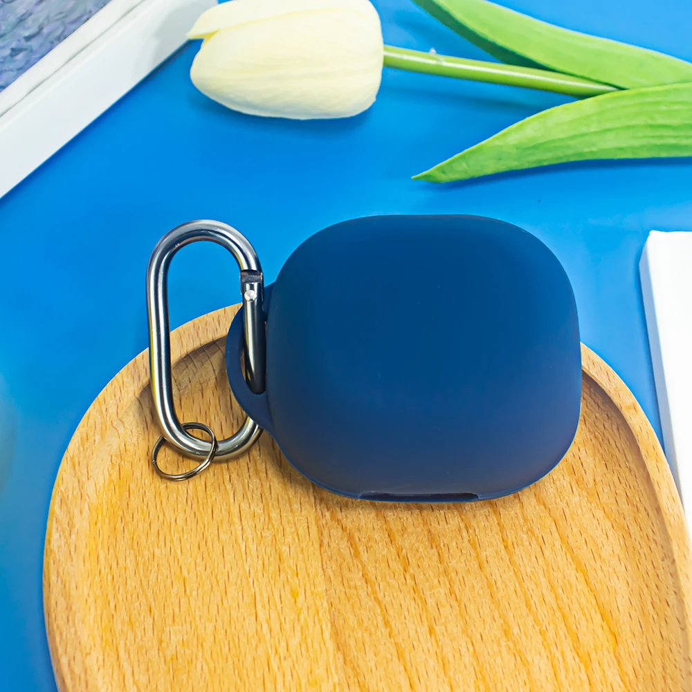 Premium Silicone Case with Carabiner for Anker Soundcore P40i Earbuds Shockproof Full Body Protection