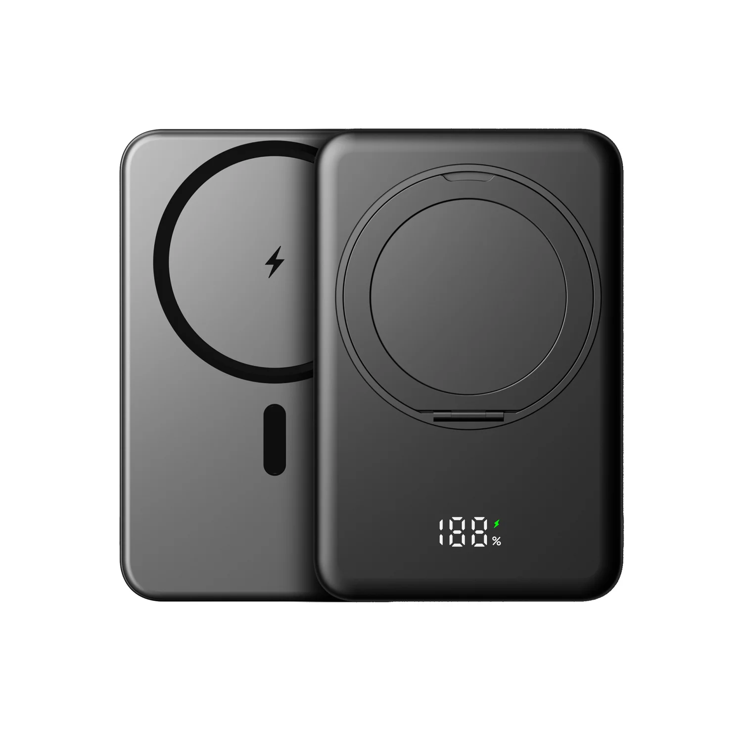 10000mAh Slim Mini Power Bank for MagSafe,Magnetic Wireless Fast Charger Stand 20W Portable External Battery For iPhone Samsung