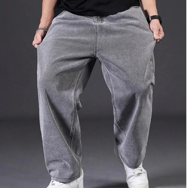 Man Plus Size Jeans Tall Men's Pants Streetwear Men's Clothing Workwear Pants Young Mens Clothing Gothic Jeans Y2K Clothes New
