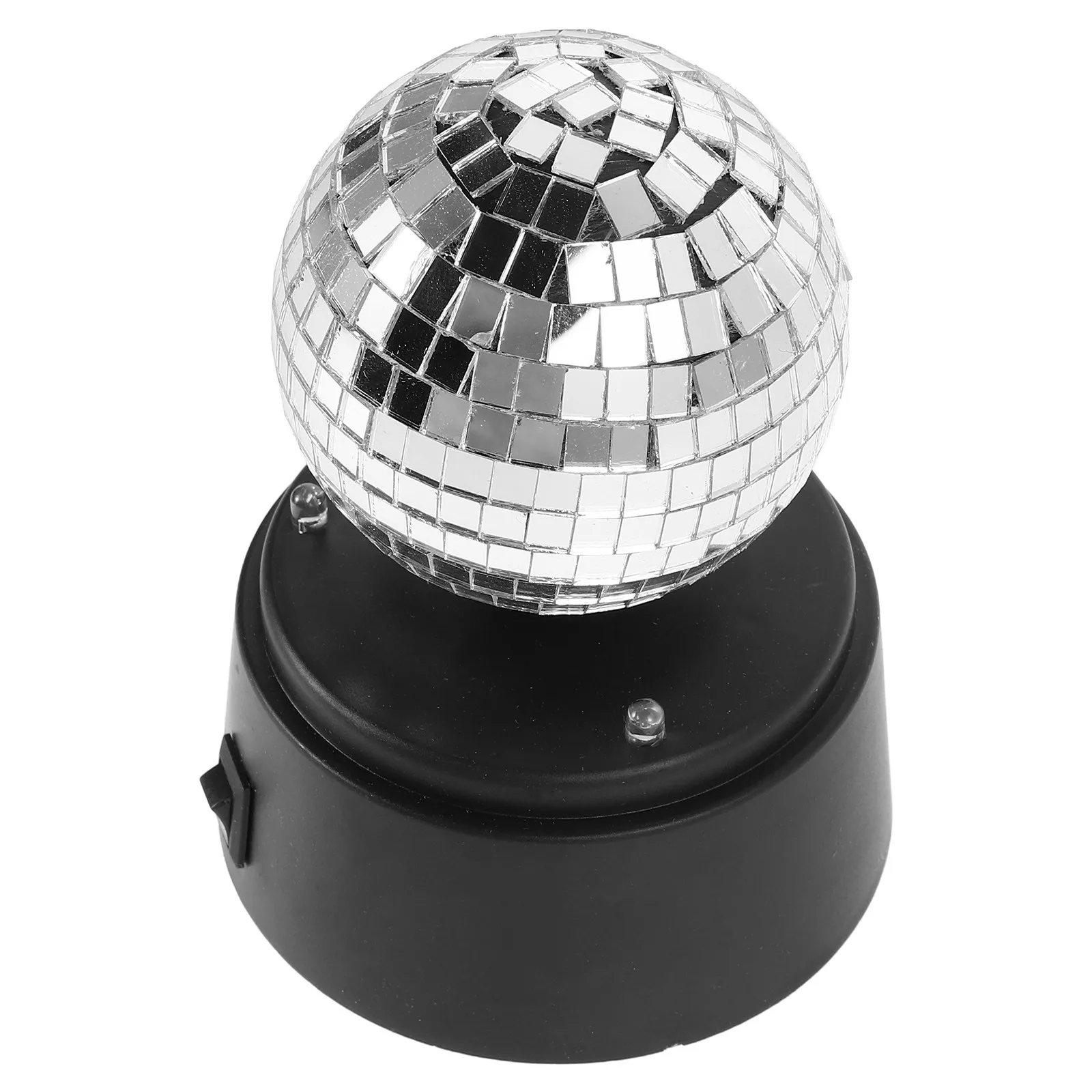 Strobe Light Glass Mirror Table Lamp Rotating LED Flashing Ball Portable Powered for Ktv Bar Party Outdoor Stage