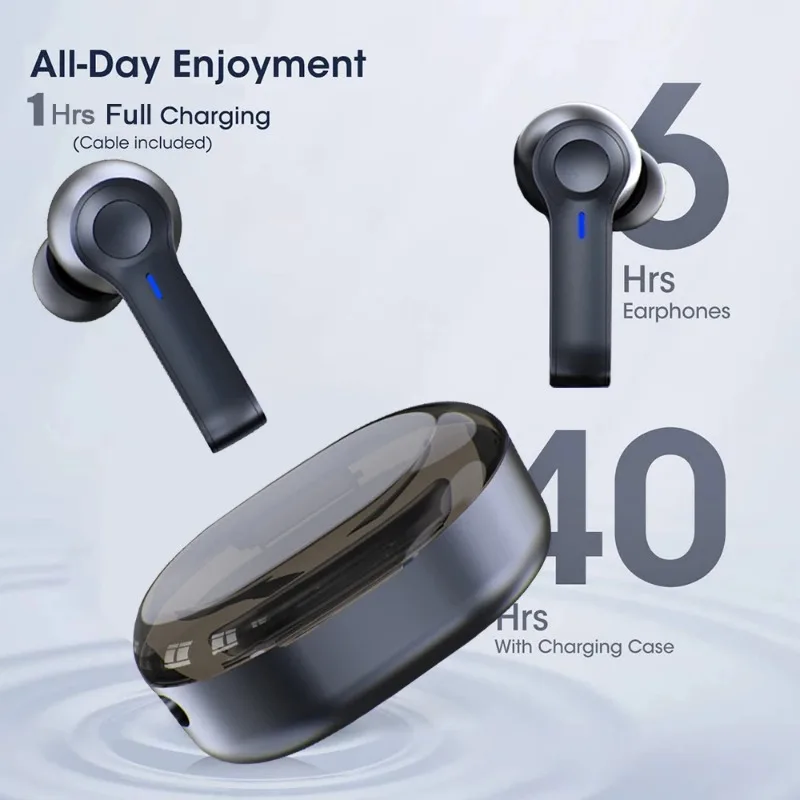 R22 Wireless Earbuds TWS 5.1 Bluetooth Earphone Wireless Headset Led Display IPX8 Waterproof 40 Hours HiFi Premium Sound Noise