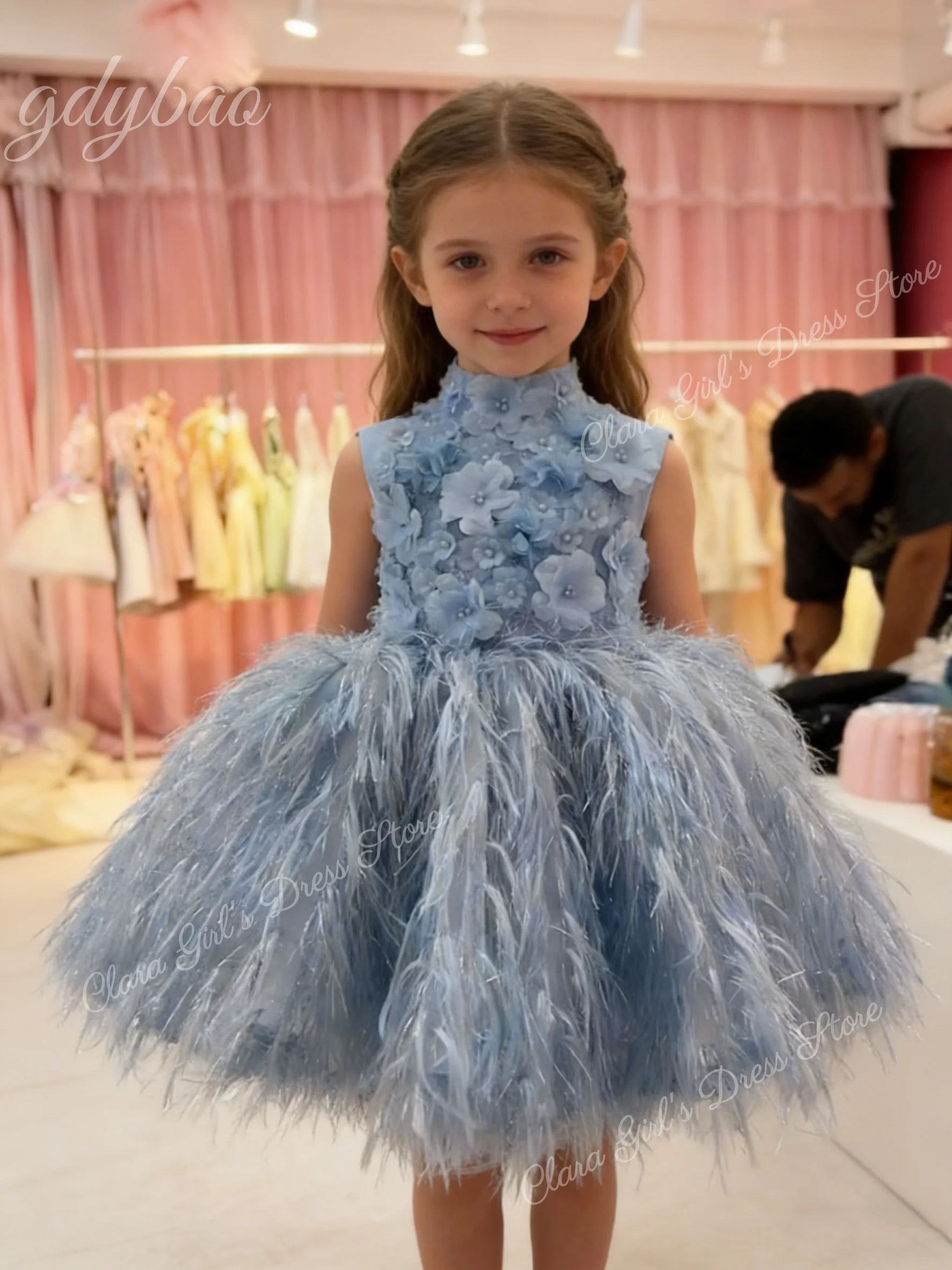 Children's Girls' Princess Flower Girl Dress Birthday Formal Ceremony Outfit Wedding Flower Girl Piano Solo Host Dress